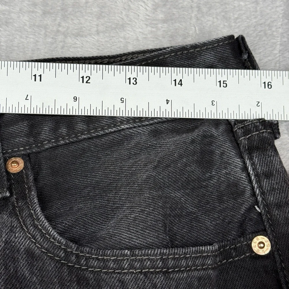 Levis Mens 501 Jeans Original Fit 100% Cotton Denim Button Fly Straight 34 Black